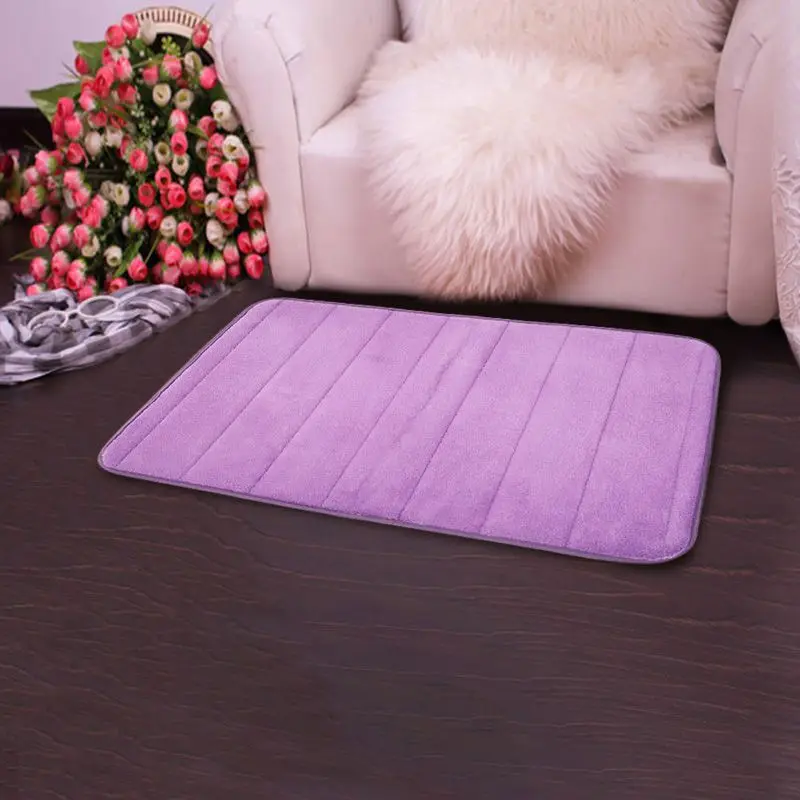 Home Bath Mat Coral Fleece Bathroom Stripe Carpet Water Absorption Non-slip Memory Foam Absorbent Washable Rug Toilet Floor Mat
Home Bath Mat Coral Fleece Bathroom Stripe Carpet Water Absorption Non-slip Memory Foam Absorbent Washable Rug Toilet Floor Mat