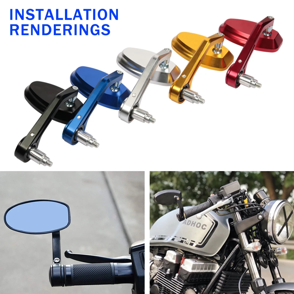 Motorcycle Accessories Rearview Mirror Handlebar End Side Rear View Mirrors For Yamaha Ducati Vespa Suzuki Kawasaki Z750 Z900
Motorcycle Accessories Rearview Mirror Handlebar End Side Rear View Mirrors For Yamaha Ducati Vespa Suzuki Kawasaki Z750 Z900
