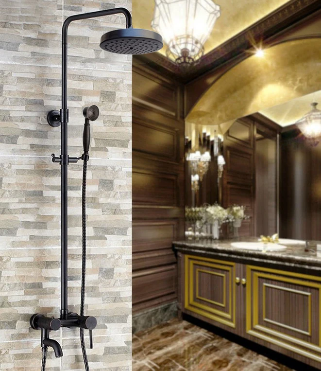 Oil Rubbed Brass Wall Mounted Rain Bathroom Rainfall Shower Faucet Set with Hand Spray Shower Head Bath Tub Mixer Tap 2rs367
Oil Rubbed Brass Wall Mounted Rain Bathroom Rainfall Shower Faucet Set with Hand Spray Shower Head Bath Tub Mixer Tap 2rs367