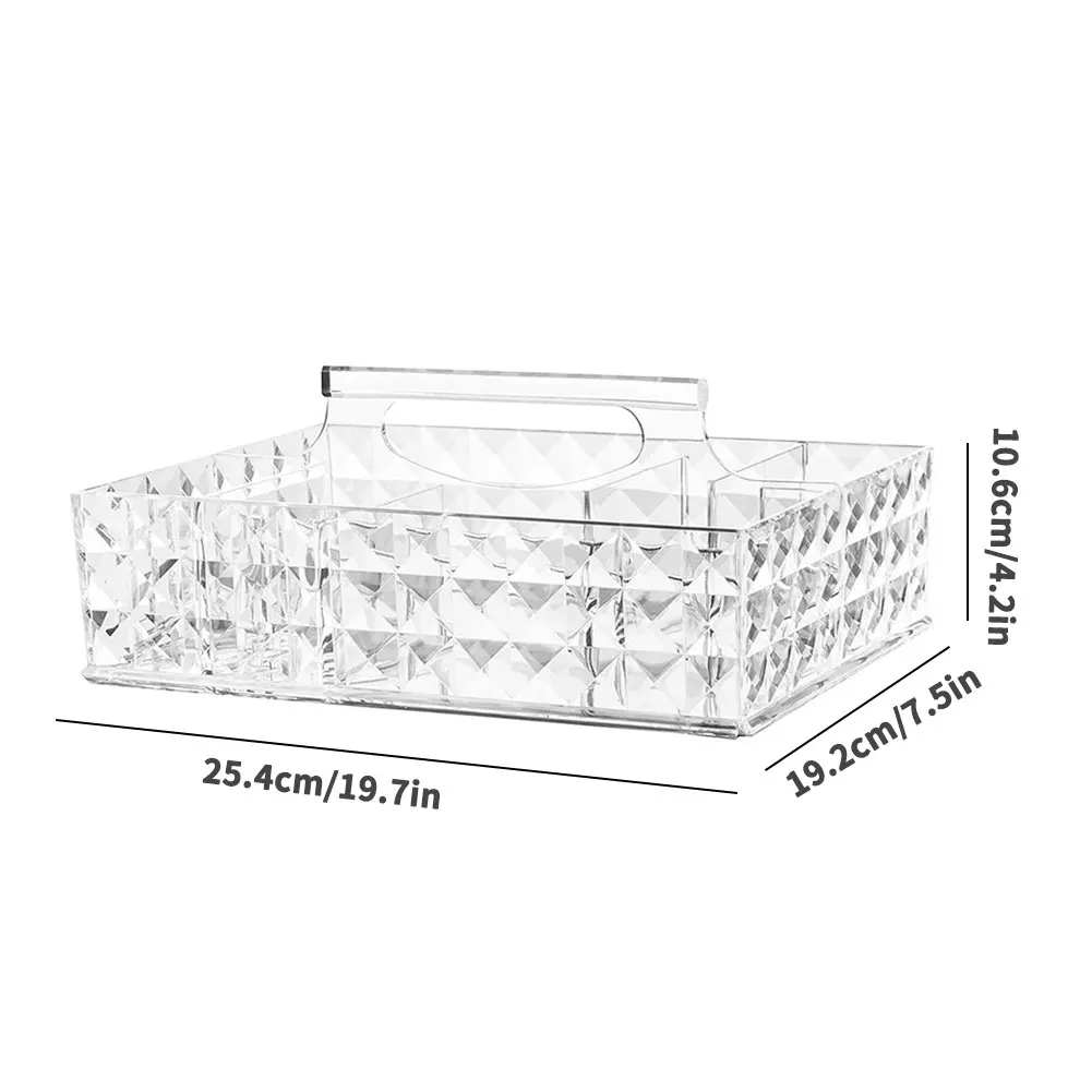 Makeup Organizer Tray Transparent Acrylic Cosmetic Storage Display Box With Handle Home Bathroom Storage Boxes Large Capcity
Makeup Organizer Tray Transparent Acrylic Cosmetic Storage Display Box With Handle Home Bathroom Storage Boxes Large Capcity