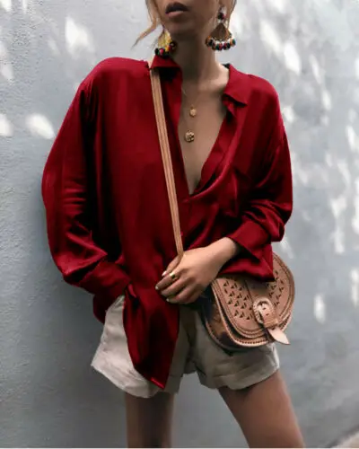 Harajuku Autumn Blouse Women Clothes Long Sleeve Shirts Leisure Satin Shirt Office Ladies Tops
Harajuku Autumn Blouse Women Clothes Long Sleeve Shirts Leisure Satin Shirt Office Ladies Tops