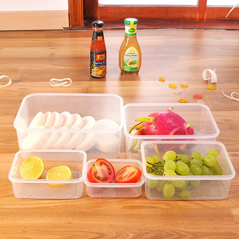 Plastic Lunch Box Portable Bowl Food Container Lunchbox Eco-Friendly for Kitchen Accessories Bento Storage Wy112101 | Дом и сад