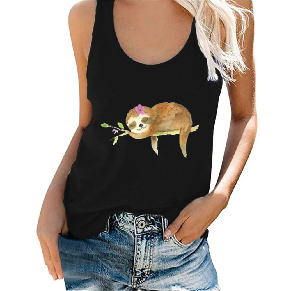 Women Tank Tops Lazy Sloth Just Do Nothing Printing Female Tees Top Casual Camisole
Women Tank Tops Lazy Sloth Just Do Nothing Printing Female Tees Top Casual Camisole