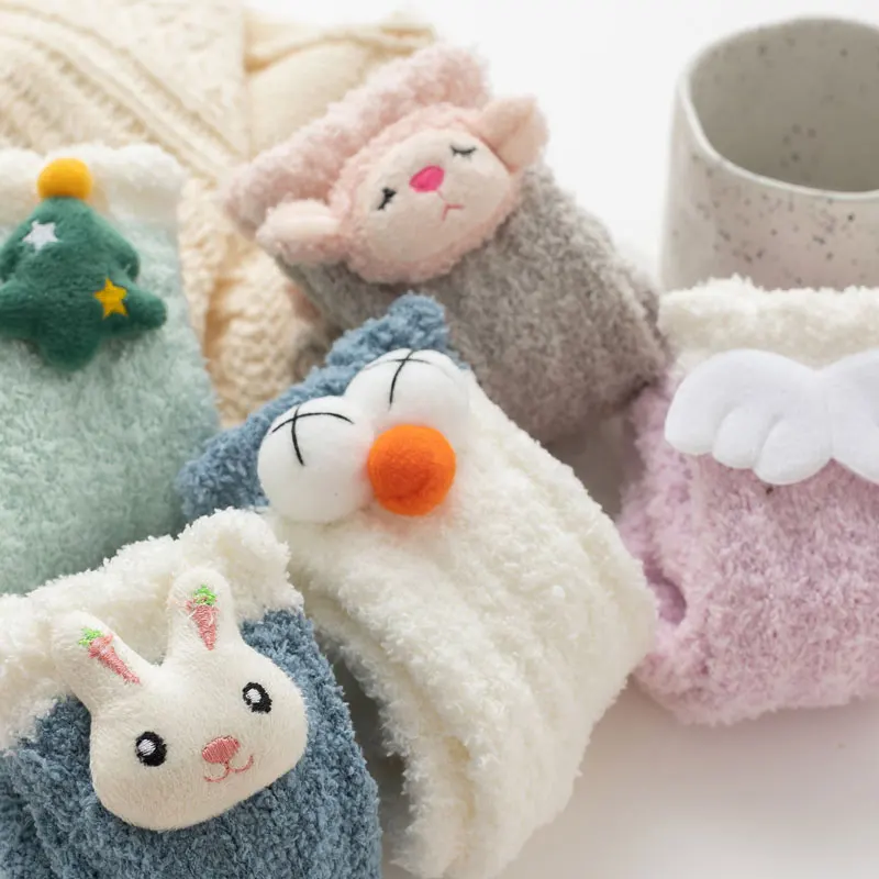 Women Plush Coral Fleece Socks Thickened Cute Cartoon Animals Sheep Socks For Woman Indoor Slipper Socks
Women Plush Coral Fleece Socks Thickened Cute Cartoon Animals Sheep Socks For Woman Indoor Slipper Socks