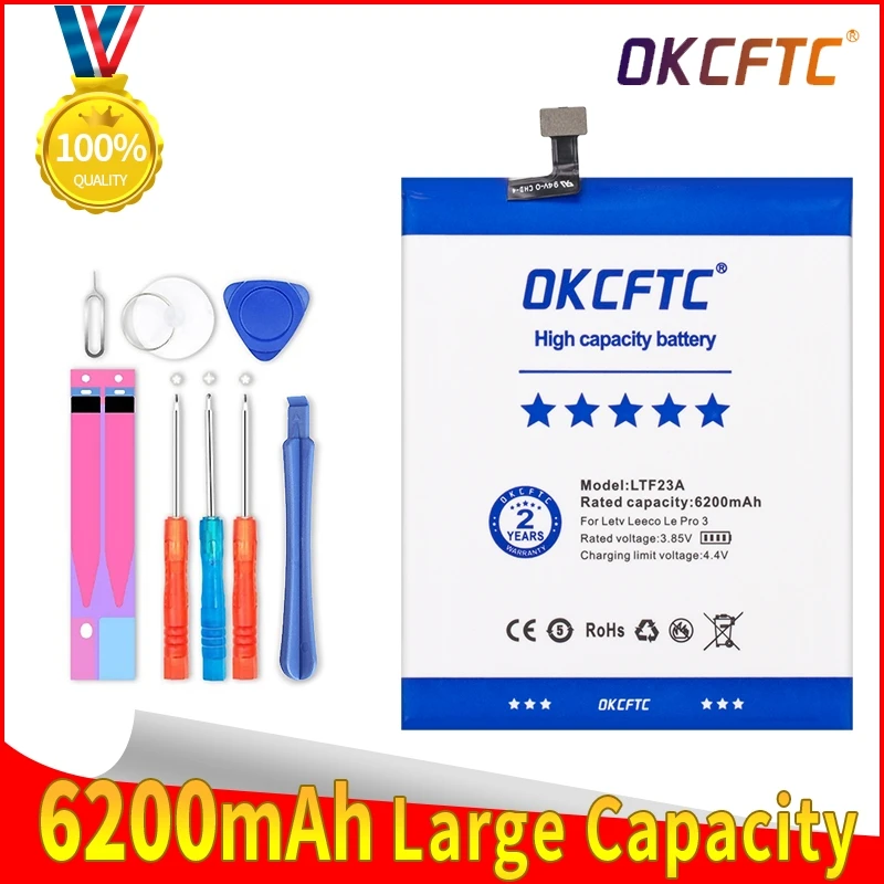 6200mAh LTF23A For LeEco Le Pro 3 X720 X721 X722 X725 X726 X727 X728 LEX720 LEX721 LEX722 LEX725 LEX726 LEX727 LEX728 Battery
6200mAh LTF23A For LeEco Le Pro 3 X720 X721 X722 X725 X726 X727 X728 LEX720 LEX721 LEX722 LEX725 LEX726 LEX727 LEX728 Battery