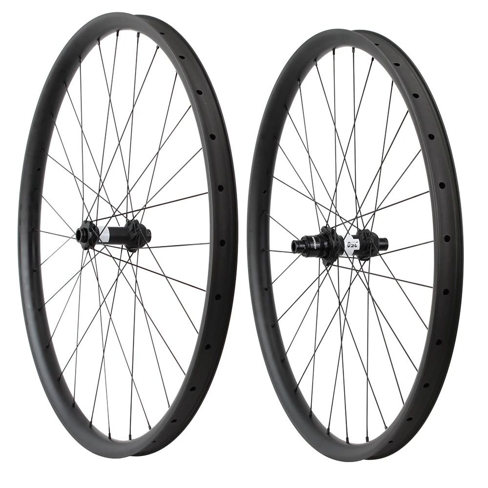 

27.5er carbon mtb disc wheels 30x30mm 1420 spokes DT 350 Central lock 110x15 148x12 BOOST wheelset tubeless bicycle disc wheels