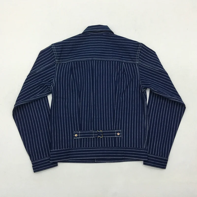 Wabash BOB DONG Indigo Stripes 506XX 1st Denim Jacket Men's Selvedge Jean Workwear
Wabash BOB DONG Indigo Stripes 506XX 1st Denim Jacket Men's Selvedge Jean Workwear