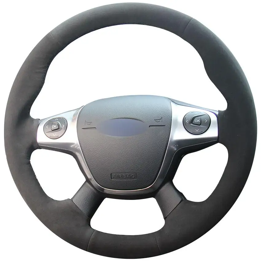 DIY Customize Braiding Black Suede Car Steering Wheel Cover For Ford Focus 3 2012 -2014 Kuga Escape 2013 -2016
DIY Customize Braiding Black Suede Car Steering Wheel Cover For Ford Focus 3 2012 -2014 Kuga Escape 2013 -2016