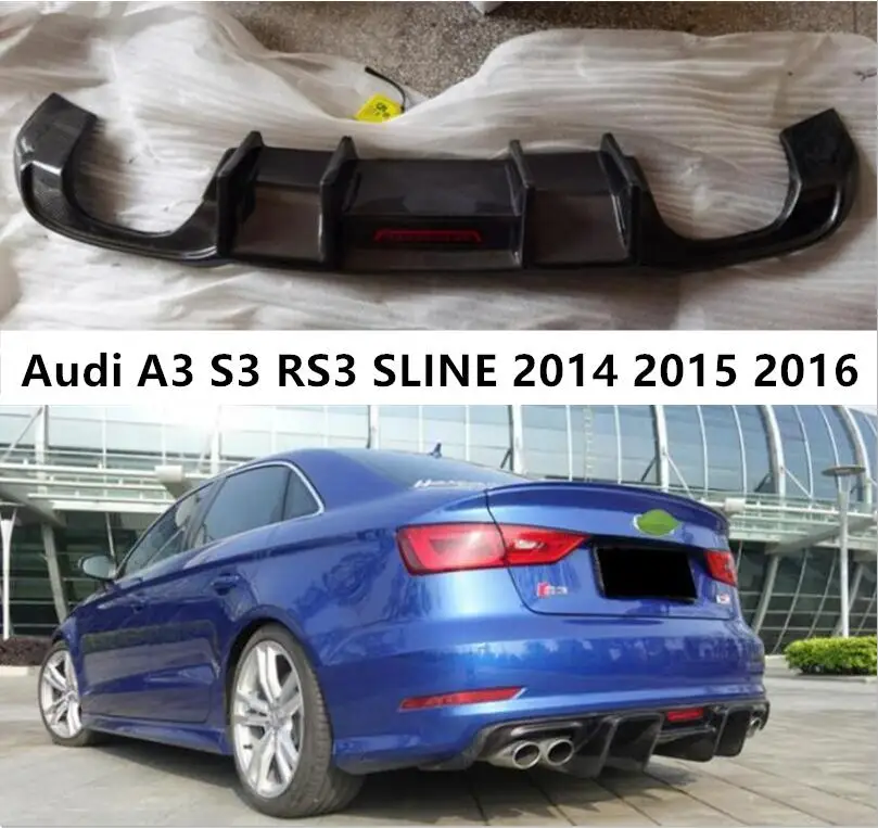 Диффузор для заднего бампера для Audi A3 S3 RS3 SLINE 2014 2015 2016, спойлер для двери багажника из настоящего углеродного волокна (светодиодный светильн...
Диффузор для заднего бампера для Audi A3 S3 RS3 SLINE 2014 2015 2016, спойлер для двери багажника из настоящего углеродного волокна (светодиодный светильн...