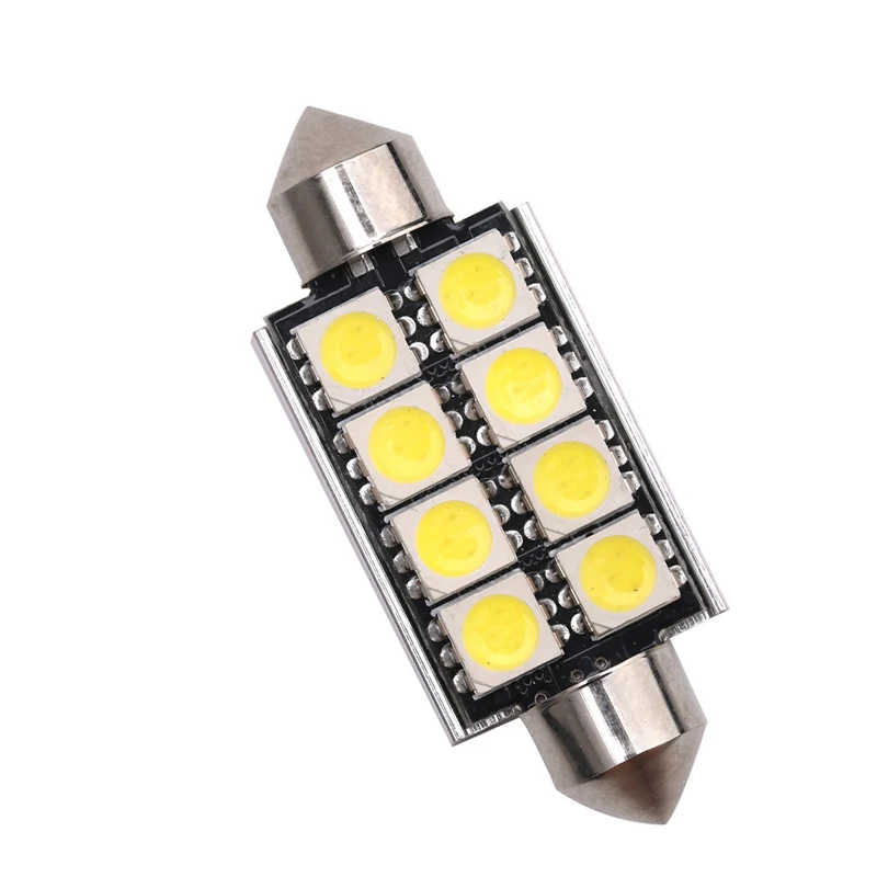 1pcs 41mm Canbus 8 LED 5050 SMD Canbus No Error Festoon 41mm Car Light Lamp Auto Interior Dome lamp Licence Plate Reading Lights
1pcs 41mm Canbus 8 LED 5050 SMD Canbus No Error Festoon 41mm Car Light Lamp Auto Interior Dome lamp Licence Plate Reading Lights
