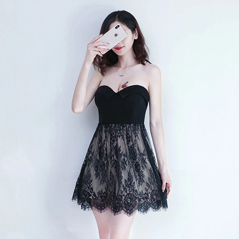 Nightclub women's waist low-cut deep V tube top sexy dress Office Lady Lace Polyester Sheath Sleeveless Lace Zippers
Nightclub women's waist low-cut deep V tube top sexy dress Office Lady Lace Polyester Sheath Sleeveless Lace Zippers