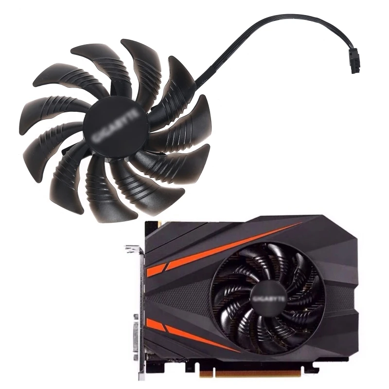 4Pin Graphics Card Cooling Fan PLD09210S12HH T129215SU GTX1060/1080/1070 GPU Cooler Replacement Fan for Gigabyte GTX1080 Mini IT
4Pin Graphics Card Cooling Fan PLD09210S12HH T129215SU GTX1060/1080/1070 GPU Cooler Replacement Fan for Gigabyte GTX1080 Mini IT