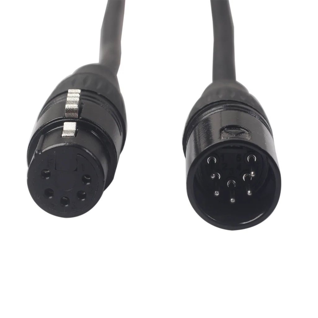 High Quality 5 Pin XLR Audio Cable 5P XLR to XLR 5Pin Male to Female 16*0.18/OFC *4C+BC+BC 80*0.1/TC OD6.0 PVC
High Quality 5 Pin XLR Audio Cable 5P XLR to XLR 5Pin Male to Female 16*0.18/OFC *4C+BC+BC 80*0.1/TC OD6.0 PVC
