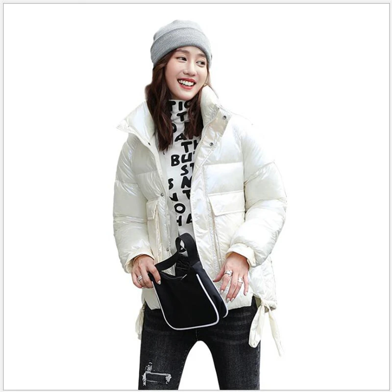 2020 New Winter Jacket Women Stand Collar Thick Female Coat Glossy Overcoat Womens Short Parka jacket Casaco Feminino R710 
2020 New Winter Jacket Women Stand Collar Thick Female Coat Glossy Overcoat Womens Short Parka jacket Casaco Feminino R710