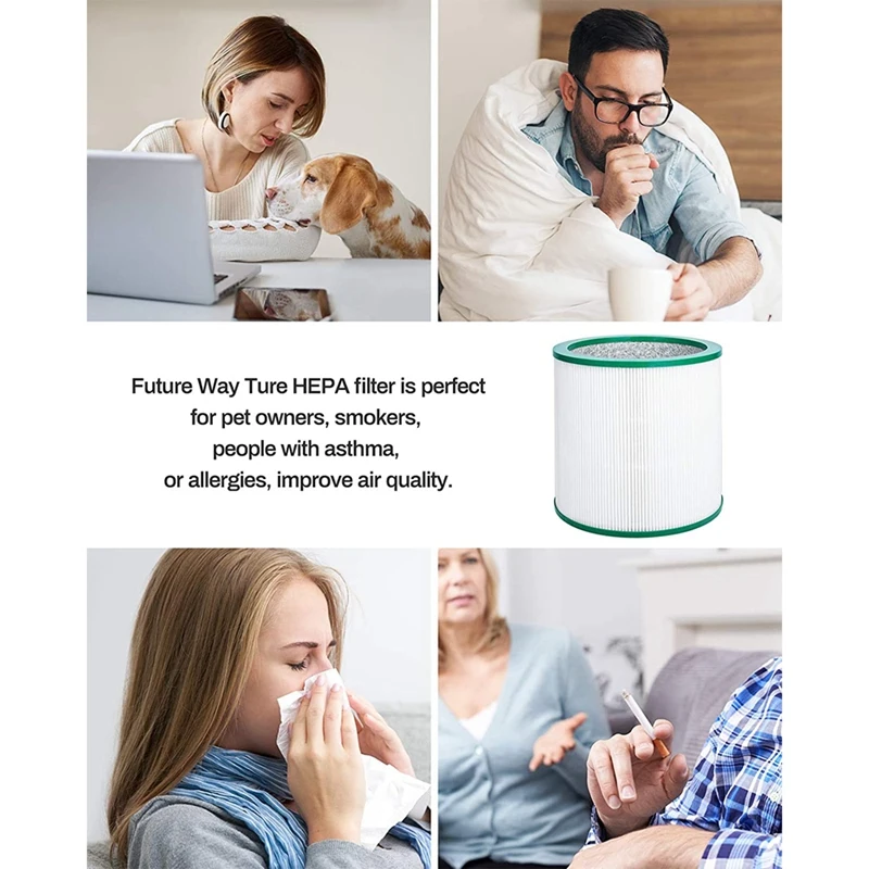 2 Packs HEPA Replacement Filter for Dyson TP00 TP02 TP03 AM11 Tower Purifier Pure Cool Link, Replace Part 968126-03
2 Packs HEPA Replacement Filter for Dyson TP00 TP02 TP03 AM11 Tower Purifier Pure Cool Link, Replace Part 968126-03