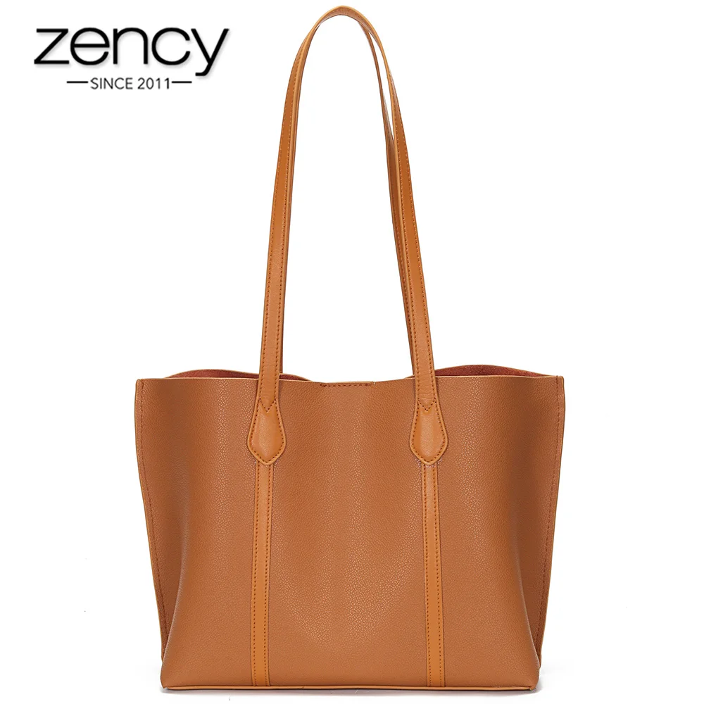 Zency 100% Genuine Leather Fashionable Handbag Large Capacity Daily Casual Shopping Women Tote Bag Unique Brown Shoulder Bag
Zency 100% Genuine Leather Fashionable Handbag Large Capacity Daily Casual Shopping Women Tote Bag Unique Brown Shoulder Bag