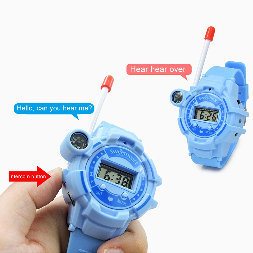Fashion Long Distance Call Interactive Kids Toys Walkie Talkies Child Kids Watches Two-way Radios Interphone Telephone Toy 2pcs
Fashion Long Distance Call Interactive Kids Toys Walkie Talkies Child Kids Watches Two-way Radios Interphone Telephone Toy 2pcs