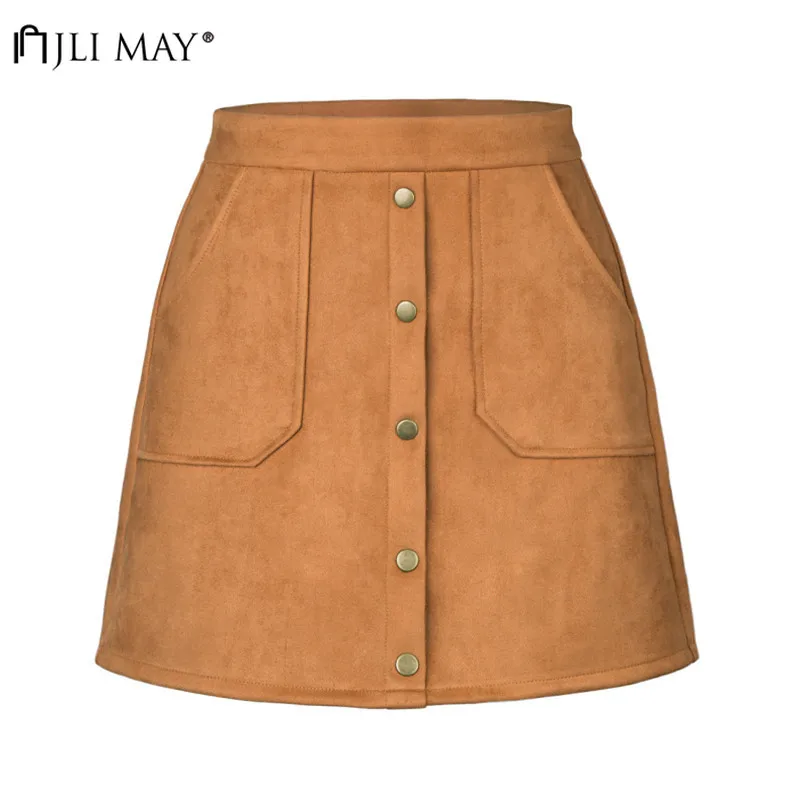 JLI MAY Women Mini Pocket Skirts Winter Formal A-Line Solid Empire Button Leather Short Skirt Elegant
JLI MAY Women Mini Pocket Skirts Winter Formal A-Line Solid Empire Button Leather Short Skirt Elegant