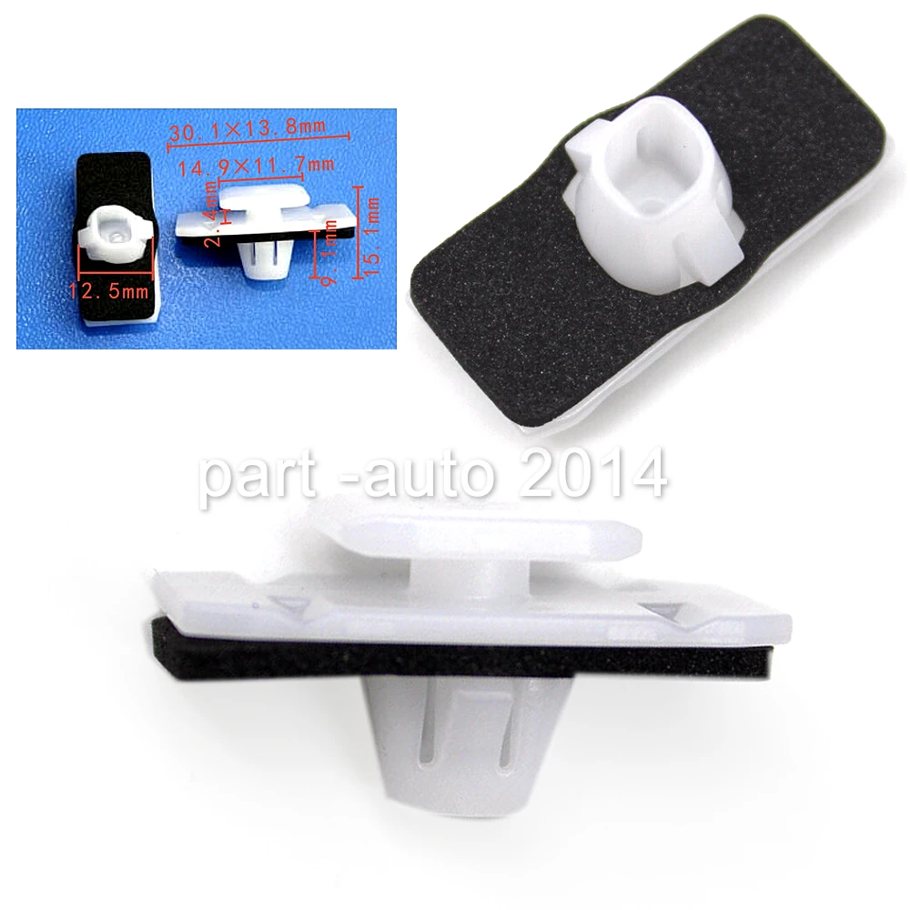 50/ 100 OEM Lower Door Garnish Clips Retainer Clamps For Honda Pilot Ridgeline Body Side 75315TP6A01 75315TG7A01 75315-TP6-A01
50/ 100 OEM Lower Door Garnish Clips Retainer Clamps For Honda Pilot Ridgeline Body Side 75315TP6A01 75315TG7A01 75315-TP6-A01