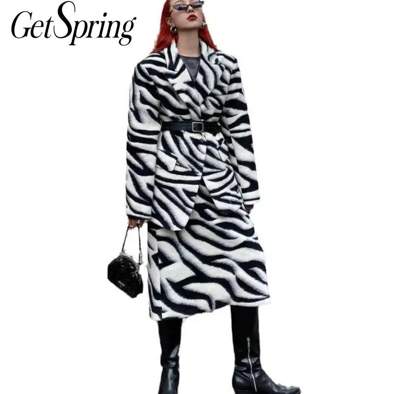 Getspring Women Woolen Coat Women Winter Coats Vintage Casual Zebra Long Oversized Coats Woman 2020 New Fashion Winter Tops
Getspring Women Woolen Coat Women Winter Coats Vintage Casual Zebra Long Oversized Coats Woman 2020 New Fashion Winter Tops