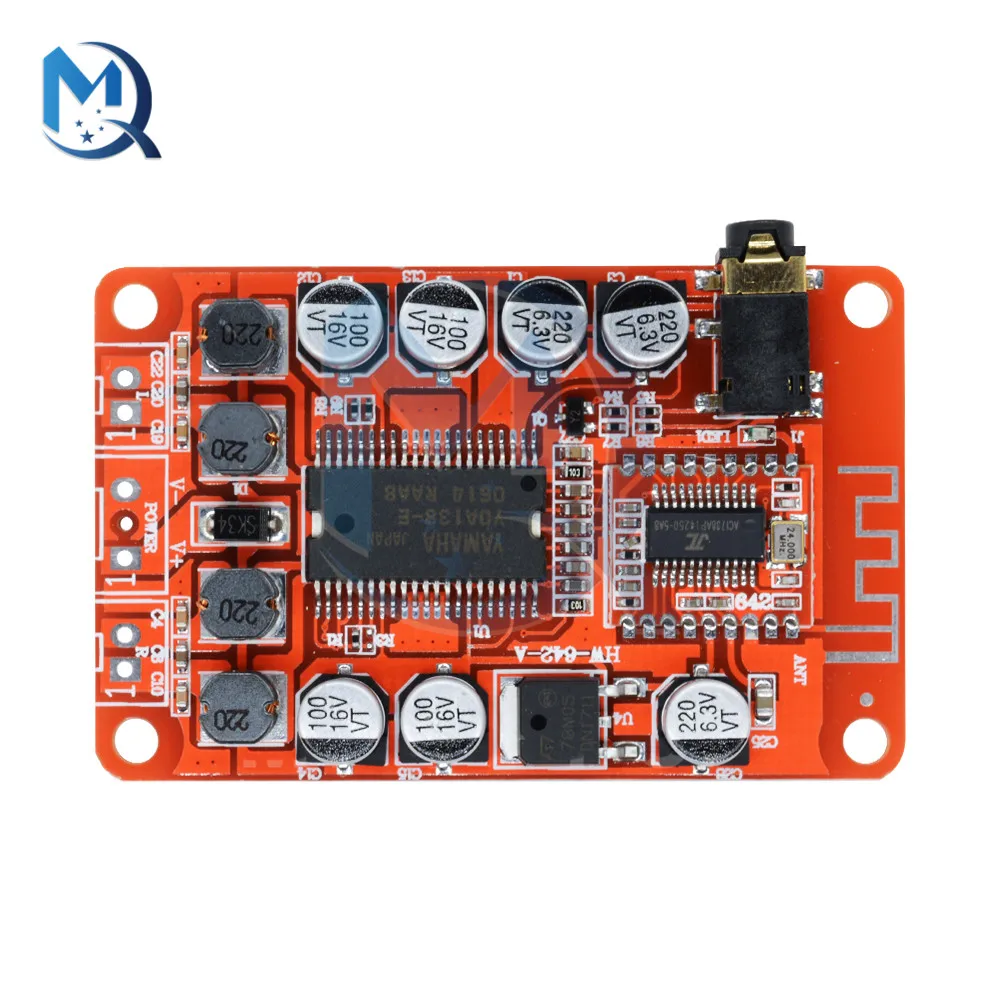 DC 12V YDA138-D Stereo Bluetooth Digital Power Amplifier Board 15W+15W Class D Clear Bass Digital Audio Power Amplifier Module
DC 12V YDA138-D Stereo Bluetooth Digital Power Amplifier Board 15W+15W Class D Clear Bass Digital Audio Power Amplifier Module