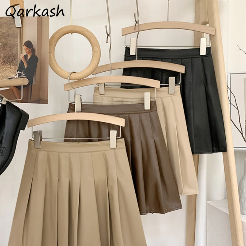 Pleated Skirts Women PU Design Female Elegant Mini Autumn Empire Tender Popular Daily Holiday Girls Lovely Stylish Cozy Fashion
Pleated Skirts Women PU Design Female Elegant Mini Autumn Empire Tender Popular Daily Holiday Girls Lovely Stylish Cozy Fashion