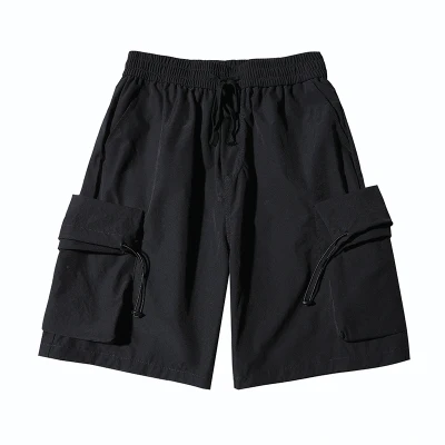 han Men's summer high street trend pocket cargo shorts loose straight five-point pants
han Men's summer high street trend pocket cargo shorts loose straight five-point pants