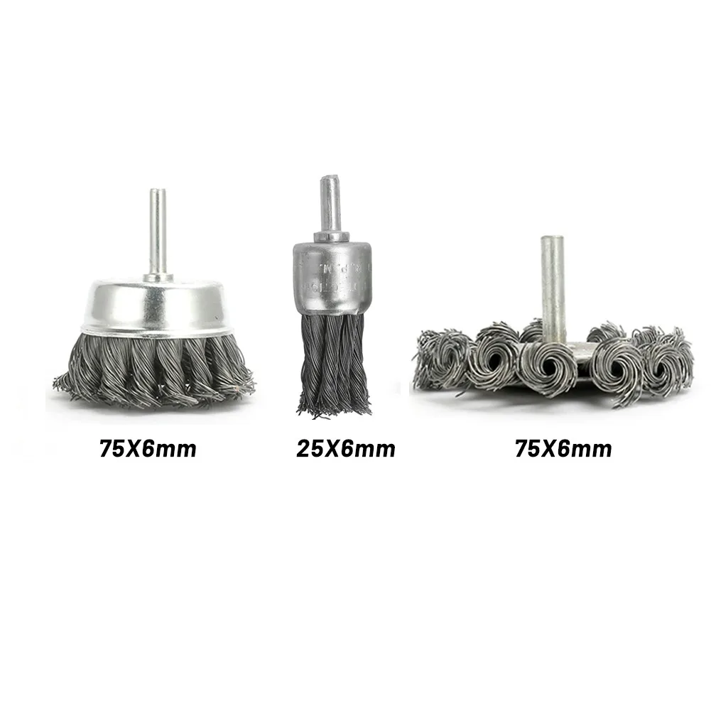 6pcs Steel Joint Knot Flat Wire Brush Disk Rust Removal Polishing Rotary Tool Workshop Equipment Hand Tools
6pcs Steel Joint Knot Flat Wire Brush Disk Rust Removal Polishing Rotary Tool Workshop Equipment Hand Tools
