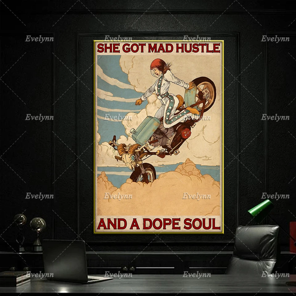 Motorcycle Racing Racer Rider Bike Poster Girl Rodeo Funny Poster She Got Mad Hustle Home Decor Canvas Wall Art Prints Gift
Motorcycle Racing Racer Rider Bike Poster Girl Rodeo Funny Poster She Got Mad Hustle Home Decor Canvas Wall Art Prints Gift