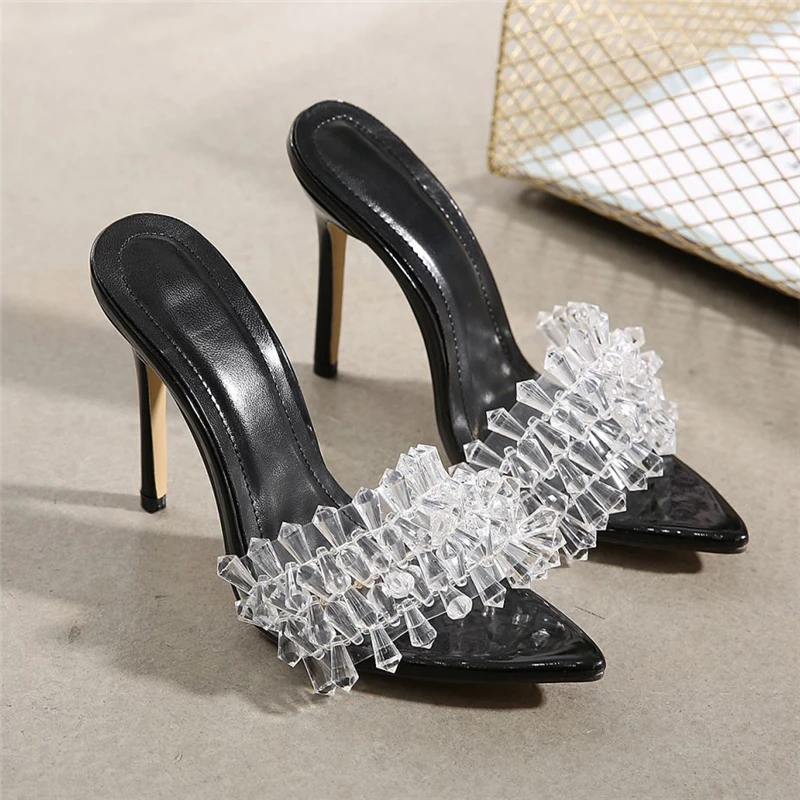 Delicate Women Shoes 2021 Women Slippers Crystal Sandal Summer High Heels Sexy Slides Pumps Mules Open Toe Ladies Party Wedding
Delicate Women Shoes 2021 Women Slippers Crystal Sandal Summer High Heels Sexy Slides Pumps Mules Open Toe Ladies Party Wedding