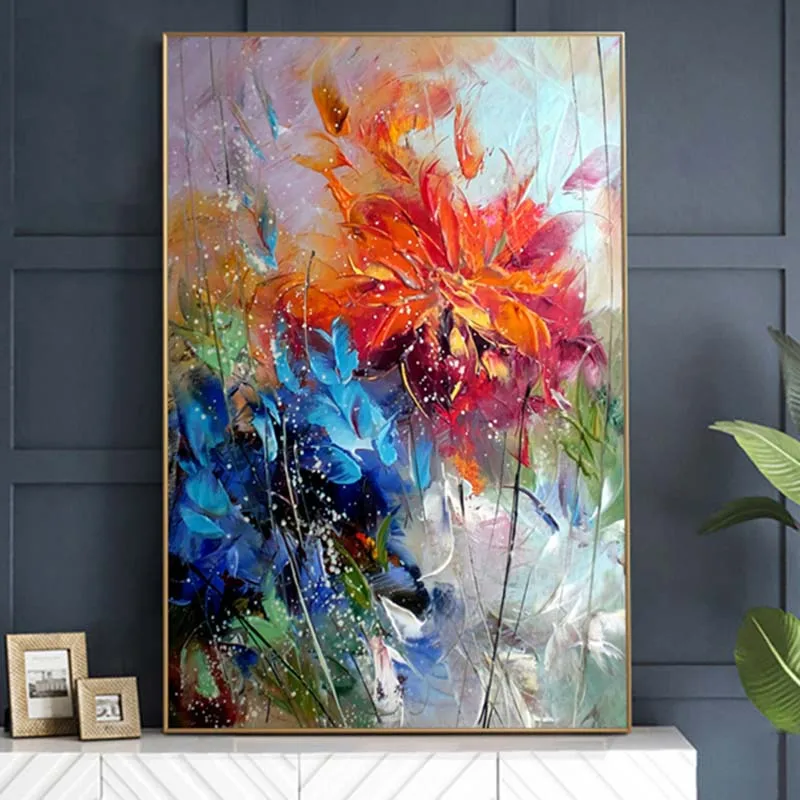 Abstract Watercolour Blue Orange Flower Oil Painting On Canvas Poster And Print Picture Wall Art Cuadros Home Room Decoration
Abstract Watercolour Blue Orange Flower Oil Painting On Canvas Poster And Print Picture Wall Art Cuadros Home Room Decoration