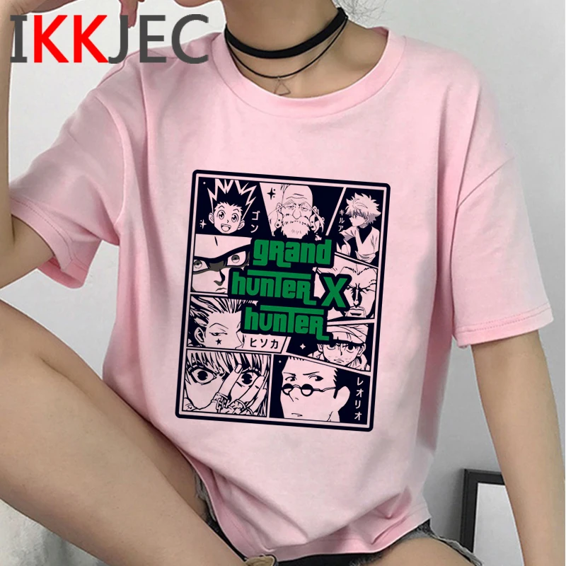 Футболка hunter x killua zoldyck kurapika hxh Мужская винтажная уличная одежда для пар Харадзюку