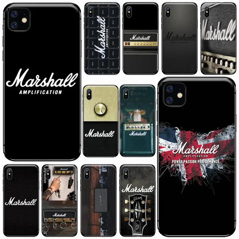 British classic brand MARSHALLS phone case for iPhone 11 12 pro XS MAX 8 7 6 6S Plus X 5S SE 2020 XR Soft silicone funda coque
British classic brand MARSHALLS phone case for iPhone 11 12 pro XS MAX 8 7 6 6S Plus X 5S SE 2020 XR Soft silicone funda coque