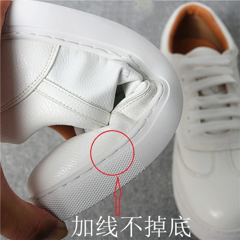 Trend Women White Sneakers Quality Slipt Leather Platform Ladies Shoes Comfortable Student Flats Footwear Women Chunky Sneakers
Trend Women White Sneakers Quality Slipt Leather Platform Ladies Shoes Comfortable Student Flats Footwear Women Chunky Sneakers