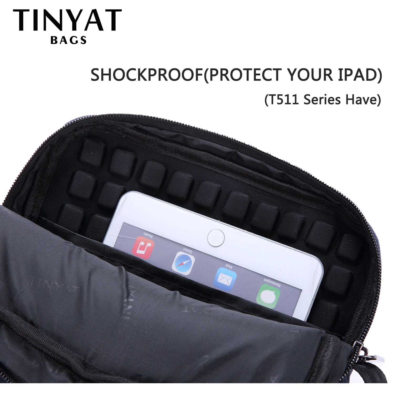 TINYAT Men's Bags Shockproof Men Shoulder bags for 9.7' pad Travel Crossbody Canvas men's Buiness Bag Waterproof |