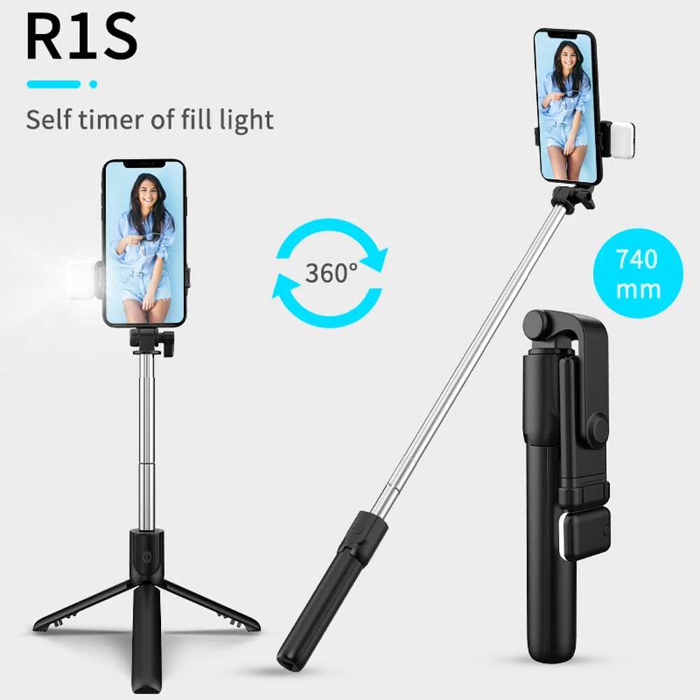 Phone Selfie Stick Tripod Extendable Monopod with Fill Light 360° rotating live streaming phone holder portable tripod
Phone Selfie Stick Tripod Extendable Monopod with Fill Light 360° rotating live streaming phone holder portable tripod