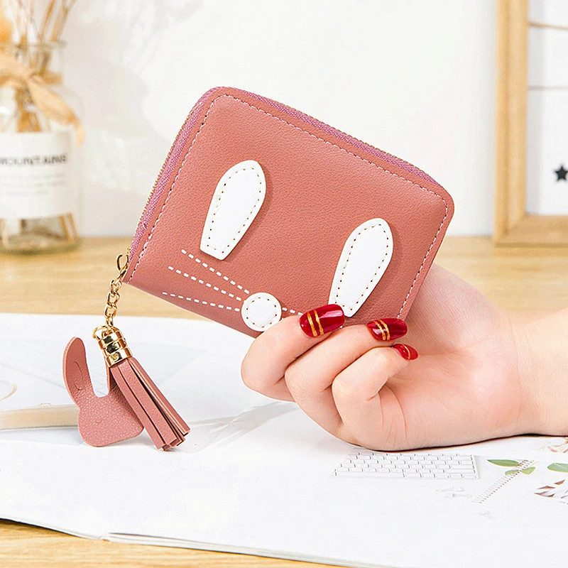Cute Women Short Rabbit Wallet Female Cartoon Tassel Solid Color Money Clip Ladies Zipper Card Holder Coin Purses Clutch Bag
Cute Women Short Rabbit Wallet Female Cartoon Tassel Solid Color Money Clip Ladies Zipper Card Holder Coin Purses Clutch Bag