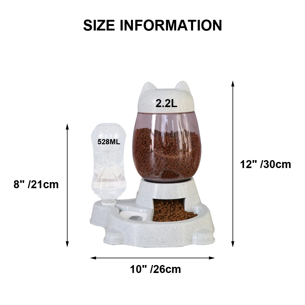 2.2L Pet Dog Automatic Feeder Dog Drinking Bowl Food Capacity Container Supplies Water Dispenser Feeding Large Cats
2.2L Pet Dog Automatic Feeder Dog Drinking Bowl Food Capacity Container Supplies Water Dispenser Feeding Large Cats