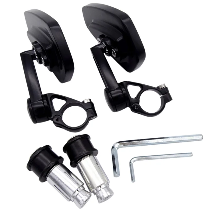 DFR-033 1 Pair 7/8" 22mm Universal Motorcycle Aluminum Rear View Black Handle Bar End Side Rearview Mirrors
DFR-033 1 Pair 7/8" 22mm Universal Motorcycle Aluminum Rear View Black Handle Bar End Side Rearview Mirrors