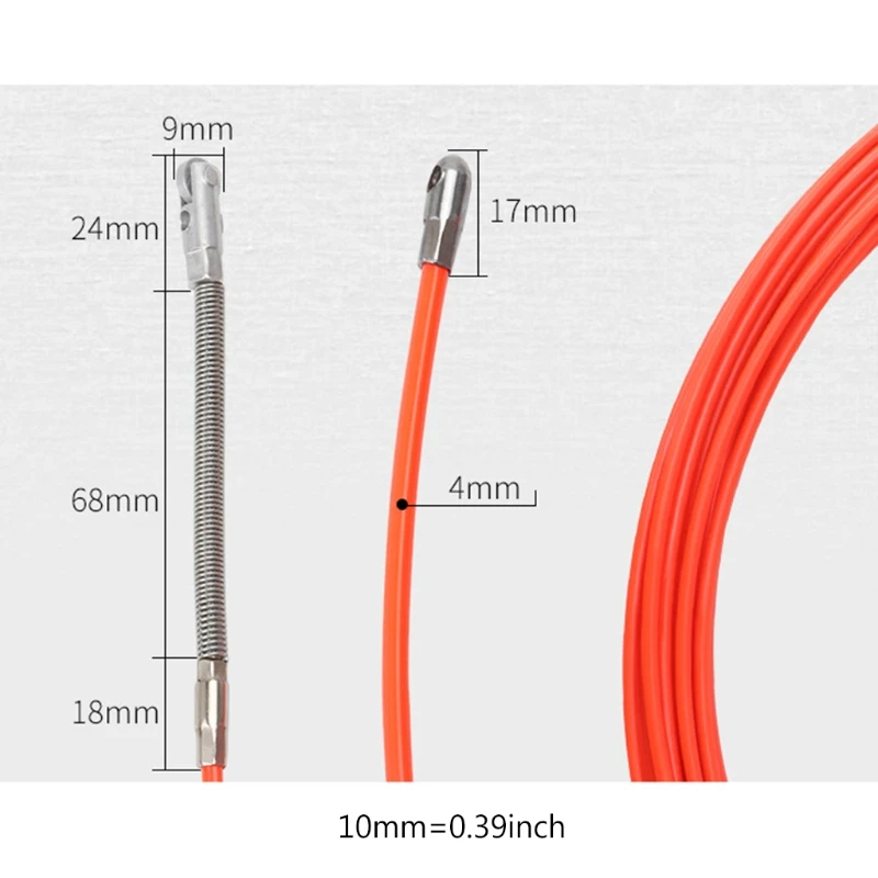 5/10/15/20/25m/30m Conduit Ducting Cable Puller Wheel Pushing Cable Wire Puller Construction Use
5/10/15/20/25m/30m Conduit Ducting Cable Puller Wheel Pushing Cable Wire Puller Construction Use