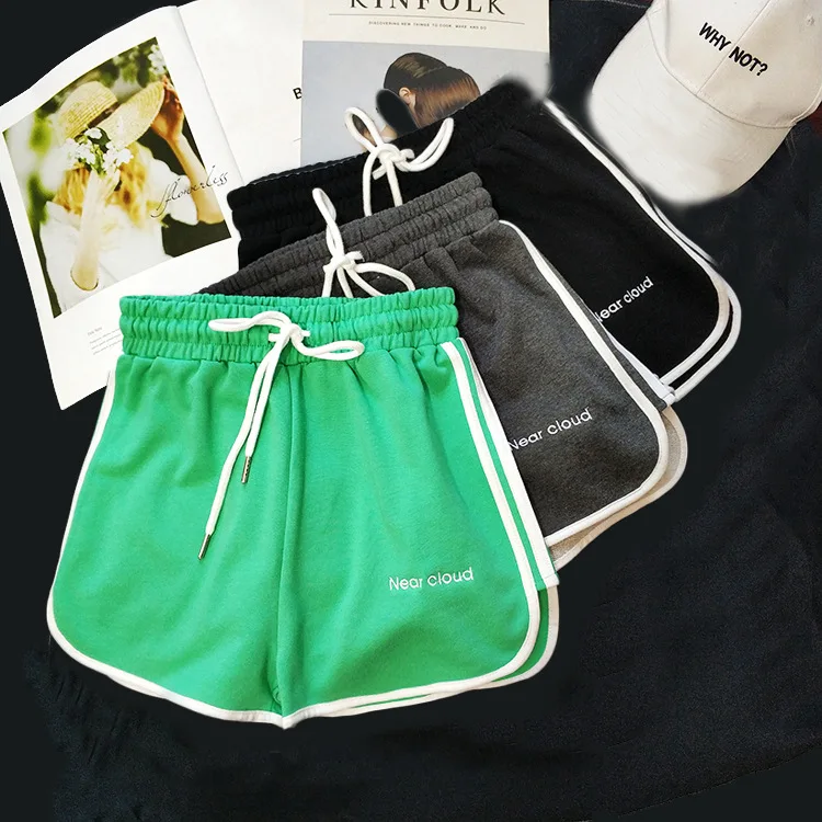 Shorts Women Elastic Waists sport letter Short Pants Girl Casual cotton Shorts Home Shorts For Female for Summer
Shorts Women Elastic Waists sport letter Short Pants Girl Casual cotton Shorts Home Shorts For Female for Summer