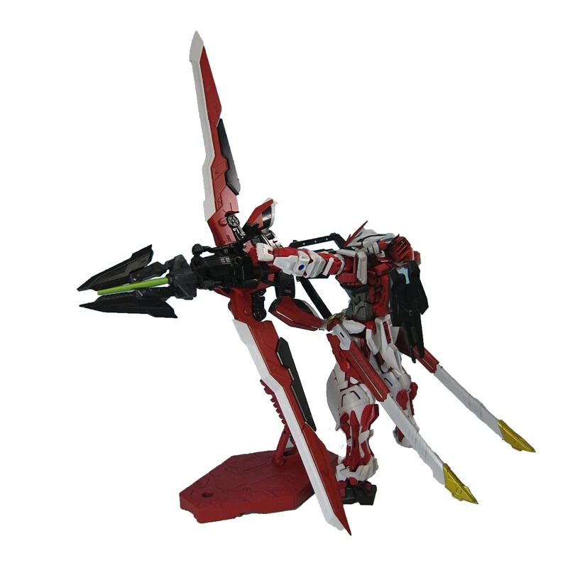 

Набор моделей Bandai Gundam, аниме-фигурка MG 1/100 MBF-P02 Gundam Astray Red Frame, настоящая игрушка Gunpla, фигурка, игрушки для детей