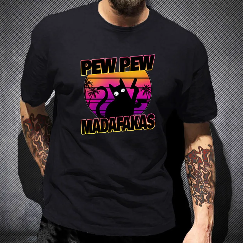 cat-pew-pew-madafakas-vintage-shirt T Shirt Novelty Funny Cat Vintage Crew Neck Men's T-Shirt Humor men Top Tee Gif
cat-pew-pew-madafakas-vintage-shirt T Shirt Novelty Funny Cat Vintage Crew Neck Men's T-Shirt Humor men Top Tee Gif