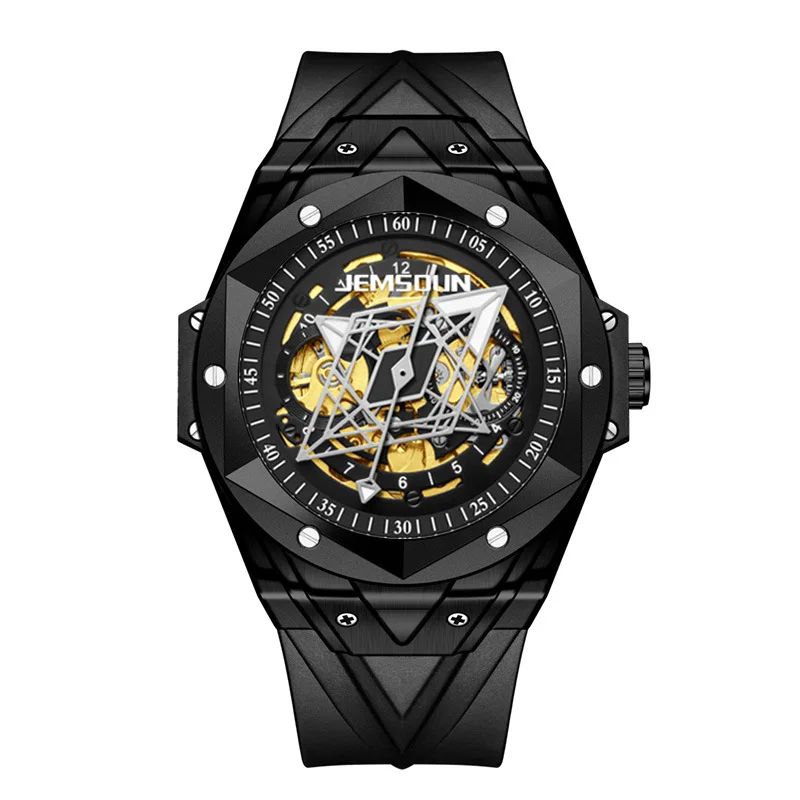 2021 New KIMSDUN Brand Men's Automatic Mechanical Watches Personality Fashion Hollow Male Clock Creative Luxury Men's Watch