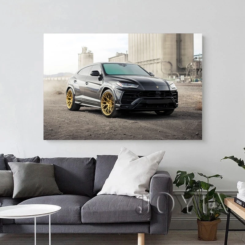 Luxury Car Urus Black SUV Supercar Wallpaper Home Decor Wall Art Posters Canvas Paintings Fabric Print Room Decoration
Luxury Car Urus Black SUV Supercar Wallpaper Home Decor Wall Art Posters Canvas Paintings Fabric Print Room Decoration