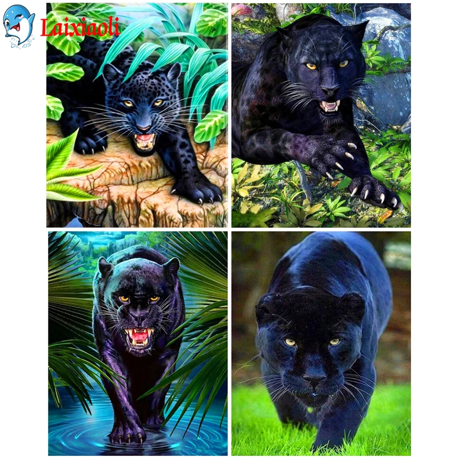5D DIY Diamond Painting Animals black leopard leaf Cross Stitch Kit Full Embroidery Mosaic Art beast Picture of Rhinestone Decor
5D DIY Diamond Painting Animals black leopard leaf Cross Stitch Kit Full Embroidery Mosaic Art beast Picture of Rhinestone Decor
