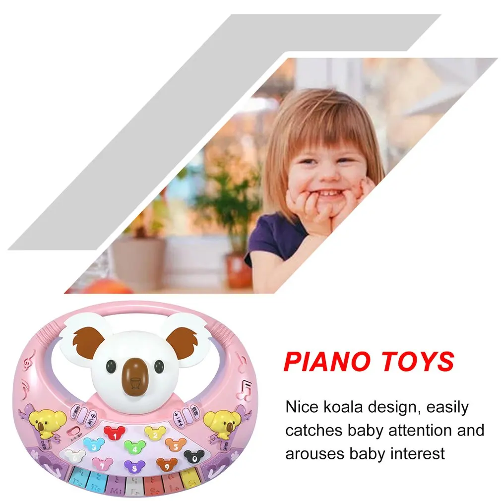 Musical Koala Piano With Colorful Night Light Children's Educational Toy Improve Hand Eye Coordination Of Children
Musical Koala Piano With Colorful Night Light Children's Educational Toy Improve Hand Eye Coordination Of Children