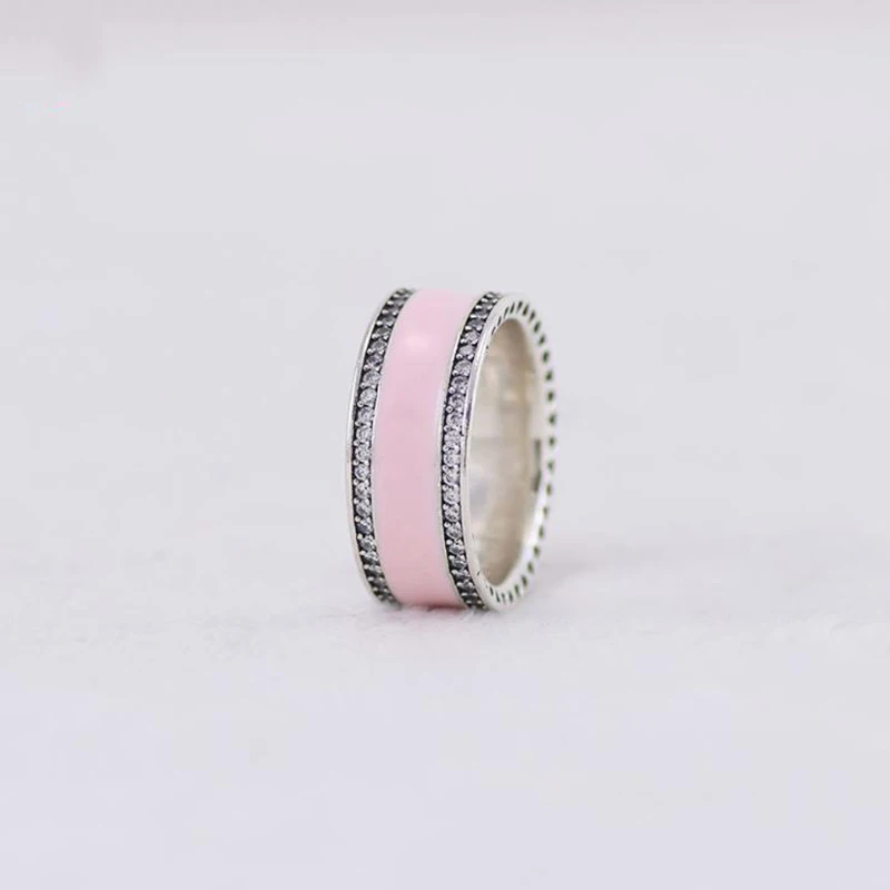 100% 925 Sterling Silver Pan Ring Creative Fashion Pink Heart To Heart Ring For Women Wedding Party Gift Fashion Jewelry
100% 925 Sterling Silver Pan Ring Creative Fashion Pink Heart To Heart Ring For Women Wedding Party Gift Fashion Jewelry