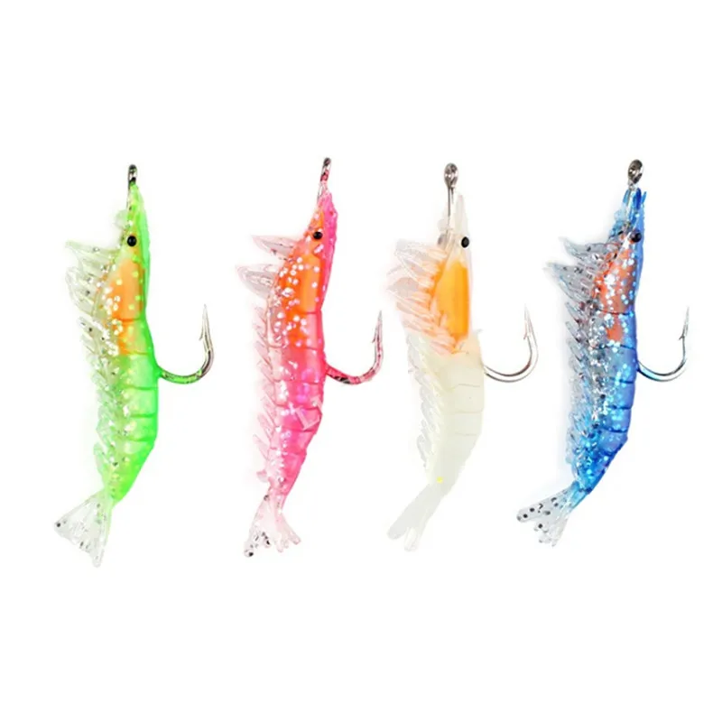 1Pcs Luminous Soft Shrimp Simulation Fishing Lure Shrimp Prawn Bait Artificial Trout Bait Single Hook Tackle Jig ···1 HOT
1Pcs Luminous Soft Shrimp Simulation Fishing Lure Shrimp Prawn Bait Artificial Trout Bait Single Hook Tackle Jig ···1 HOT