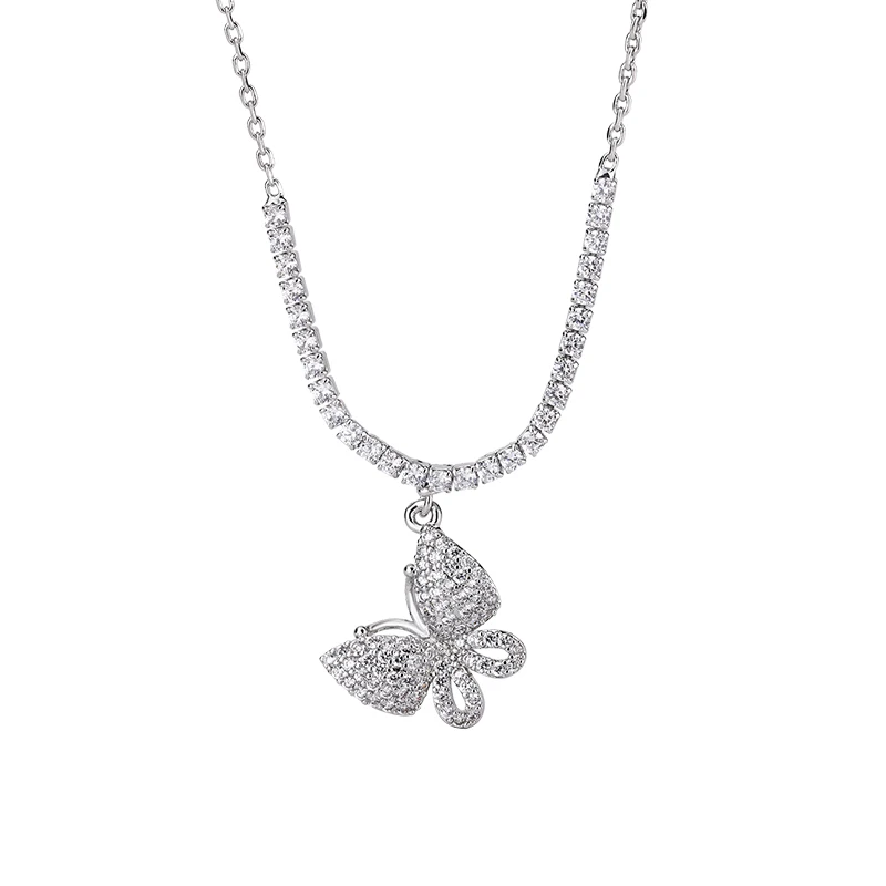 New Trendy Butterfly Rhodium Plated Cubic Zirconia Gift Chain Personalized Accessories Fashion Jewelry
New Trendy Butterfly Rhodium Plated Cubic Zirconia Gift Chain Personalized Accessories Fashion Jewelry